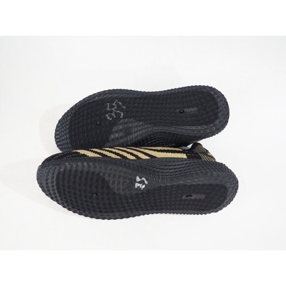 Pony PP2 Spike Knit Black & Gold Lace-Up Athletic Sneakers, Size 6.5 (US) - Picture 8 of 12